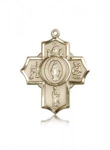 Apparitions Medal, 14 Karat Gold [BL6512]