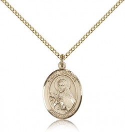 St. Theresa Medal, Gold Filled, Medium [BL3755]