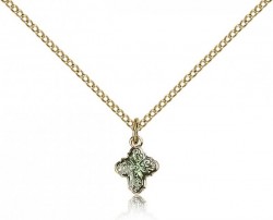 4 Way Cross Pendant, Gold Filled [BL4273]