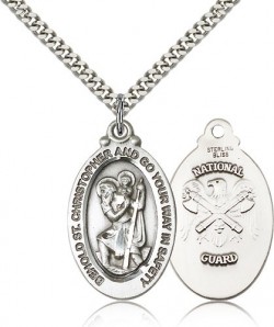St. Christopher National Guard Medal, Sterling Silver [BL5960]