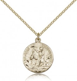 St. John the Baptist Medal, Gold Filled [BL6099]
