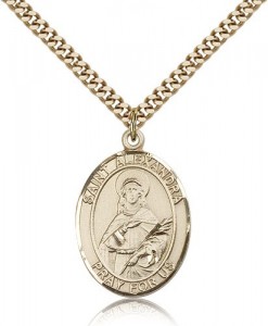 St. Alexandra Medal, Gold Filled, Large [BL0639]
