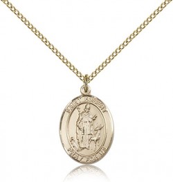 St. Hubert of Liege Medal, Gold Filled, Medium [BL2074]