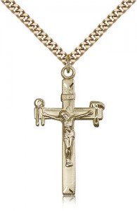 Crucifix Pendant, Gold Filled [BL5387]
