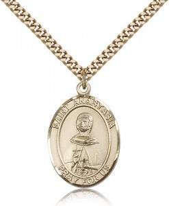 St. Anastasia Medal, Gold Filled, Large [BL0693]