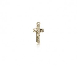 Crucifix Pendant, 14 Karat Gold [BL5869]