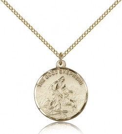 Good Shepherd Medal, Gold Filled [BL6195]