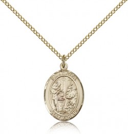 St. Zita Medal, Gold Filled, Medium [BL3962]