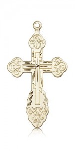 Cross Pendant, 14 Karat Gold [BL4355]