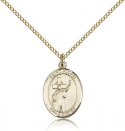 St. Aidan of Lindesfarne Medal, Gold Filled, Medium [BL0613]
