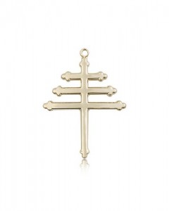 Marionite Cross Pendant, 14 Karat Gold [BL4144]
