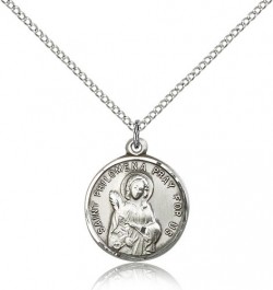 St. Philomena Medal, Sterling Silver [BL6200]