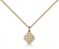 Jerusalem Cross Pendant, Gold Filled [BL5776]