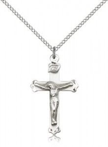 Crucifix Pendant, Sterling Silver [BL4723]