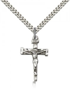 Nail Crucifix Pendant, Sterling Silver [BL4130]