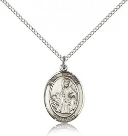 St. Dymphna Medal, Sterling Silver, Medium [BL1644]