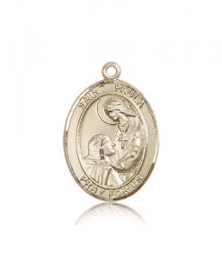 St. Paula Medal, 14 Karat Gold, Large [BL3024]