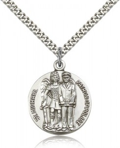 St. Michael the Archangel Medal, Sterling Silver [BL6440]