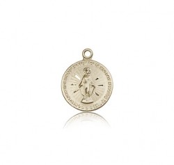 Miraculous Medal, 14 Karat Gold [BL6402]