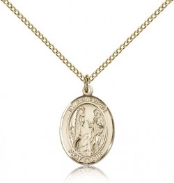 St. Genevieve Medal, Gold Filled, Medium [BL1883]
