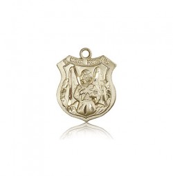 St. Michael the Archangel Medal, 14 Karat Gold [BL6488]