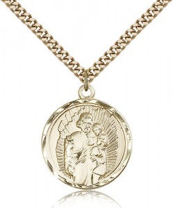 St. Joseph Medal, Gold Filled [BL4055]