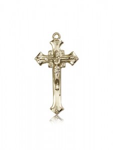 Crucifix Pendant, 14 Karat Gold [BL5367]