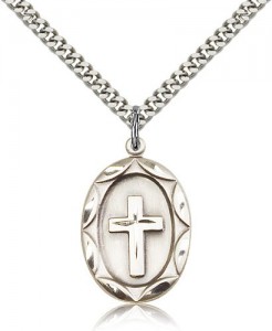 Cross Pendant, Sterling Silver [BL4893]