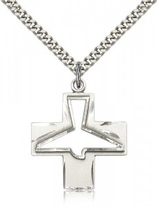 Holy Spirit Medal, Sterling Silver [BL6843]