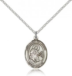 Our Lady of Mercy Medal, Sterling Silver, Medium [BL0388]