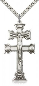 Caravaca Crucifix Pendant, Sterling Silver [BL6849]