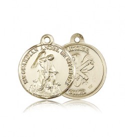 National Guard Guardian Angel Medal, 14 Karat Gold [BL4436]