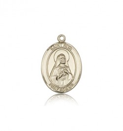 St. Rita Baseball Medal, 14 Karat Gold, Medium [BL3241]