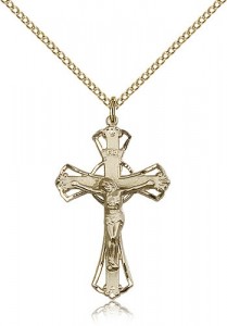 Crucifix Pendant, Gold Filled [BL4751]