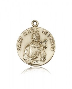 St. Martin De Porres Medal, 14 Karat Gold [BL5137]