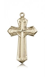 Cross Pendant, 14 Karat Gold [BL4719]