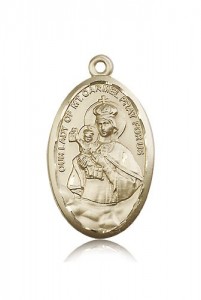 Our Lady of Mount Carmel Medal, 14 Karat Gold [BL5263]