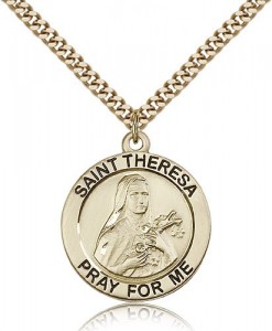 St. Theresa Medal, Gold Filled [BL5767]