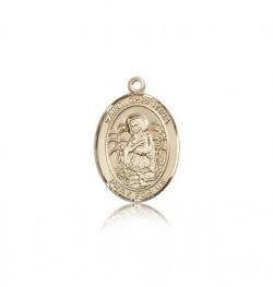 St. Christina the Astonishing Medal, 14 Karat Gold, Medium [BL1109]
