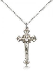 Crucifix Pendant, Sterling Silver [BL5368]