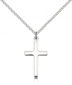 Cross Pendant, Sterling Silver [BL6418]