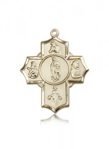 Guadalupe Dieg Pio/Xav Nino Medal, 14 Karat Gold [BL6509]