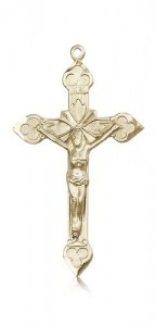 Crucifix Pendant, 14 Karat Gold [BL4671]