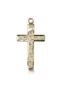 Cross Pendant, 14 Karat Gold [BL4734]