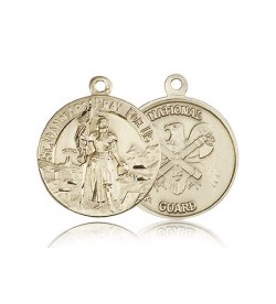 St. Joan of Arc National Guard Medal, 14 Karat Gold [BL4206]