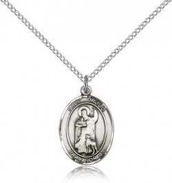 St. Drogo Medal, Sterling Silver, Medium [BL1626]