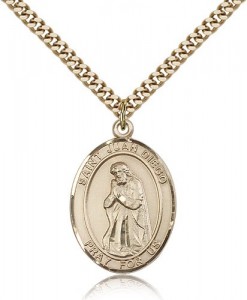 St. Juan Diego Medal, Gold Filled, Large [BL2460]