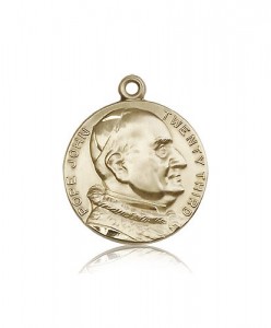St. Pope John Xxii Medal, 14 Karat Gold [BL5116]