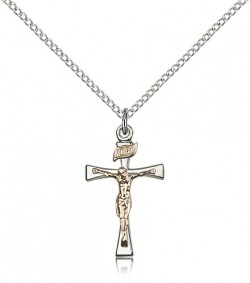 Maltese Crucifix Pendant, Two-Tone [BL5394]