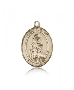 St. Rachel Medal, 14 Karat Gold, Large [BL3141]